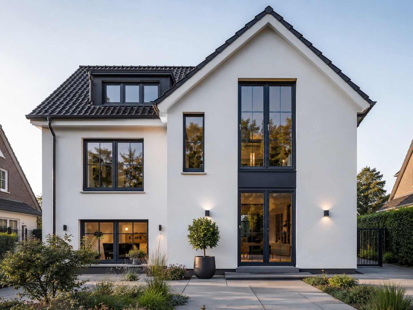 Moderne Fassade eines Hauses